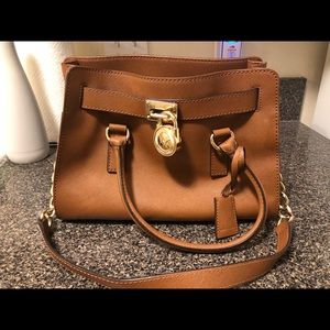 Brown Michael Kors Hamilton Specchio EastWest tote